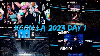 KCON LA 2023  DAY ONE TAEYONG WAYV TAEMIN SHOWNU X HYUNGWON [upl. by Akcired]