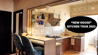 NEW HOUSE Kitchen tour 2022  How I designed my new kitchen functionally  INDIAN KITCHEN TOUR [upl. by Colley]