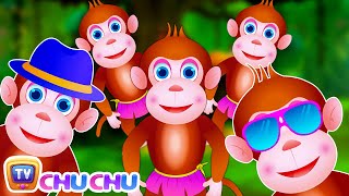 Five Little Monkeys Jumping On The Bed  Part 3  The Smart Monkeys  ChuChu TV Kids Songs [upl. by Noslrac]