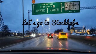 Drive through E4 from botkyrka to Stockholm [upl. by Biagi]