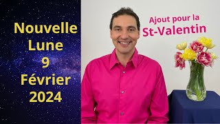 Astrologie Nouvelle Lune 9 Février 2024 et StValentin [upl. by Aivul]