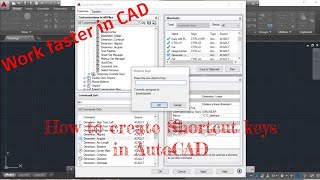 How to add Shortcut Keys in AutoCAD [upl. by Idnem86]