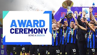 Inter lift their 20th Scudetto  Award Ceremony  Serie A 202324 [upl. by Adlanor]