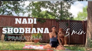 Nadi Shodhana  PRANAYAMA 5min [upl. by Ravaj]