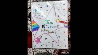 Notebook cover decoration ideas💡  Easy and beautiful 😍❤️DIY diary design shortsartisttanu🥰🥰 [upl. by Odnalra]