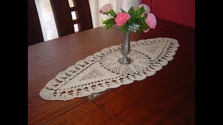 Como Tejer Carpeta Ovalada o Centro de Mesa a crochet paso a paso Parte 33 [upl. by Rafter721]