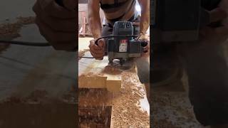 Solid wood door grinding and reshaping process Smart tools and machinery make work easy [upl. by Ennaeilsel621]