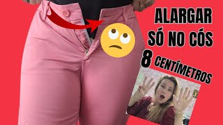 COMO ALARGAR CÓS DE CALÇA AFAIATARIA BERMUDA ALFAIATARIA JEANS SHORT SAIA DIY [upl. by Eirbua]