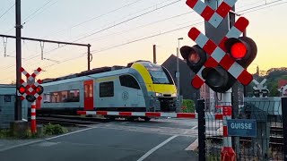 Wavre Linden Street Railway Crossing Walloon Brabant [upl. by Elsey699]