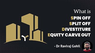 What is Spin off Split off Equity Carve outs and Divestitures [upl. by Ainolopa861]