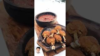 Crispy Hot 🔥chicken lolipop cookingrecipe outdoorcookingchicken chickenrecipes chickenkitchen [upl. by Akcirahs]