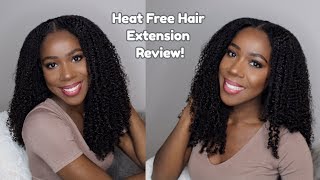 Heat Free Hair Extension Review  Natural Hair  TheLifestyleLuxe [upl. by Ahsinan]