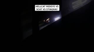 Hellcat redeye vs scatpack vs stingray race srt corvette 392 shorts [upl. by Gregorio]