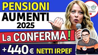 ULTIM’ORA ✅ PENSIONI ➜ 440€ NETTI IN PIù con la RIFORMA FISCALE IRPEF e AUMENTO MINIME INVALIDI 2025 [upl. by Eriam664]