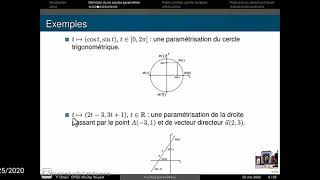 Courbes Paramétrées 1Notions de base MPSI [upl. by Yr]