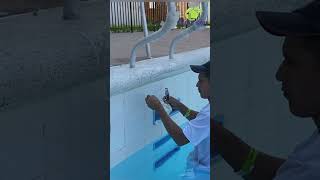 ✅ 💥 Aplicación de la SILICONA para PISCINAS o ALBERCAS  Sikasil Pool  Fácil paso a paso💥shorts [upl. by Aerdnak]