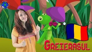 Greierasul  Cricket Song in Romanian  World Kids Action Songs [upl. by Bernita693]