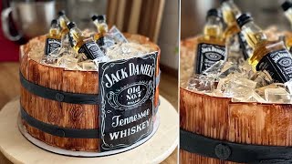 HORDÓ TORTA🥃 zselé “jégkocka” tortára🧊 pasis torta tortaötlet férfiaknak  BebePiskóta [upl. by Trillby]