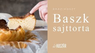 HÁZIKOSZT  Baszk sajttorta recept l ízHUSZÁR [upl. by Brebner]