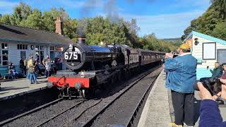 4953 Pitchford hall departing Grosmont station [upl. by Dodge]