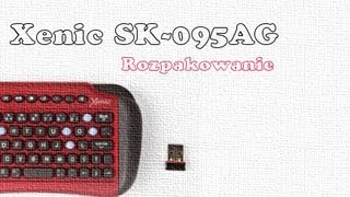 Xenic SK095AG rozpakowanie bezprzewodowej klawiatury 2 4GHz [upl. by Huppert]