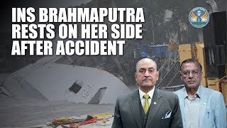 Accident Onboard INS Brahmaputra In Naval Dockyard Mumbai [upl. by Leinaj491]