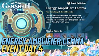 Energy Amplifier Lemma Event Day 4  Genshin Impact 48 [upl. by Materi]