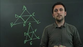 Dividing a Triangle Into Fourths Using Medians  Triangles amp Conversions in Math [upl. by Ecinwahs]