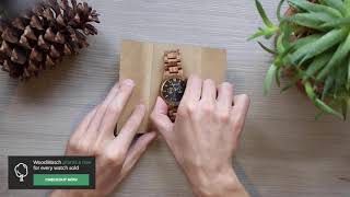 WoodWatch Unboxing  wooden watch [upl. by Atnuahc]