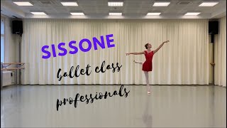 httpswwwprimaballetclasscom Sissone  Centre  Left  Professionals [upl. by Ardnad]