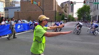 Richmond Collegiate Nationals Mens D1 Crit Crash [upl. by Nosittam81]