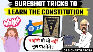 Tips amp Tricks How to Memorize the Entire Constitution  Dr Sidharth Arora  UPSC Prelims 2024 [upl. by Baptist]