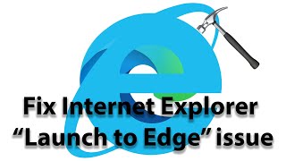 FIX Internet Explorer 11 IE App Launching to Microsoft Edge [upl. by Gilbert731]