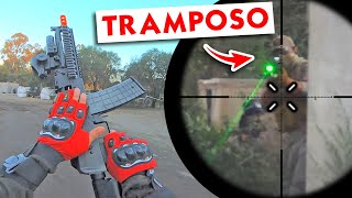 DISPARO a TRAMPOSO con AK de 400 FPS❗️ 😱 ▬ SE ENOJA 🤬 ▬ Yio Airsoft Gameplay [upl. by Demah47]