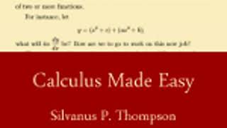 CALCULUS MADE EASY by Silvanus P Thompson FULL AUDIOBOOK  Best Audiobooks [upl. by Naujahs]