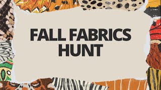 Fall Fabrics Hunt at Joann Store [upl. by Novit]