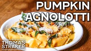 Roasted Pumpkin Agnolotti  Tasty Business [upl. by Ahsienal]