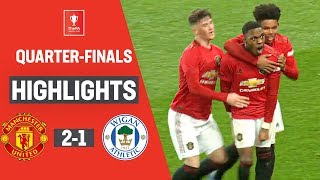 Shoretire amp Sotana See Off Latics  Manchester United U18 21 Wigan U18  FA Youth Cup 1920 [upl. by Sanbo]