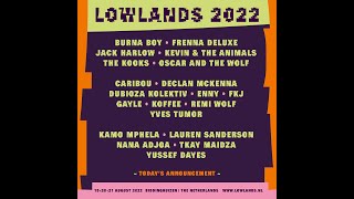 Lowlands 2022  nieuwe namen [upl. by Lorusso329]