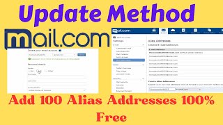 how to create mailcom account  Add new 100 Alias Address free mailcom account create 2023 bangla [upl. by Arual443]