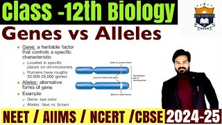 Gene vs Allele difference  Difference between Genes and Allele class 12 Biology  NEET [upl. by Relyk]