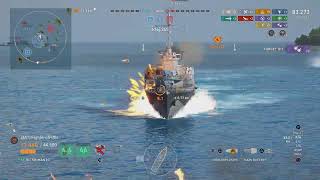 World of Warships Legends  First Place  3084 Team Points  VII SHIMANTO [upl. by Ilhsa]