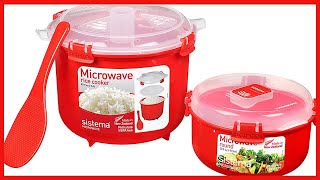 Sistema Microwave Rice Cooker and Steamer Bowl for Vegetables with Steam Release Vent Dishwasher Sa [upl. by Nickie84]