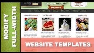 Web Designer tutorials for Xara Web Designer 8  Modify FullWidth Website Templates Lesson 87 [upl. by Ruthe727]