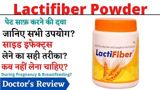 Lactitol Monohydrate and ispaghula Husk Granules Hindi  Lactifiber Granules [upl. by Arteid]