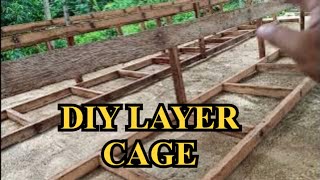 Layer Cage ng Ready To Lay Chicken  DIY Layer Cage Gawa sa Coco Lumber  RAFFYBOY [upl. by Bellanca829]