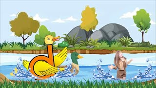 Dippy Duck Dance  Miss Ana in Letterland [upl. by Nyre]