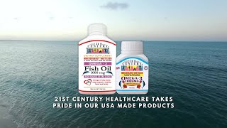 21st Century Healthcare Singapore  Omega 3 1000mg 60 Softgels amp 200 Softgels [upl. by Eikkin570]