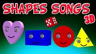 The Shapes Song  Shapes for children  Learn Shapes  Shapes Song Collection [upl. by Nauqel]