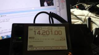 Icom ic7100 connected to HRDLOG [upl. by Iroj]